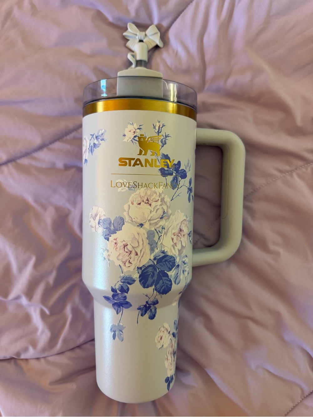 Stanley x Loveshackfancy Blue and White Floral Tumbler 40oz